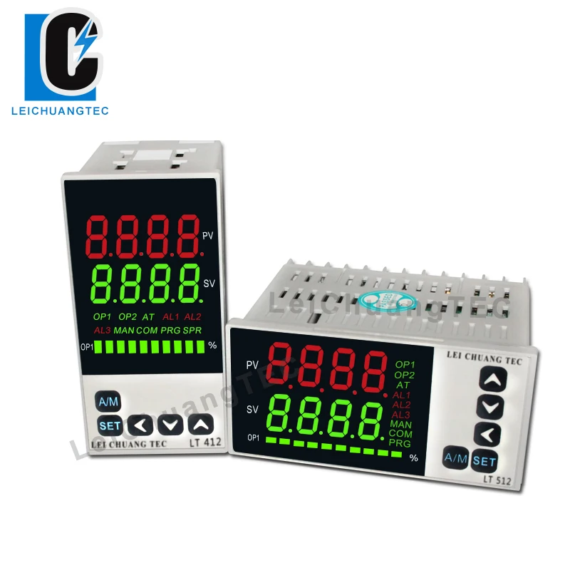 0-10V input LED display intelligent PID temperature controller 48x96mm, SSR/Relay/4-20mA/0-10V output