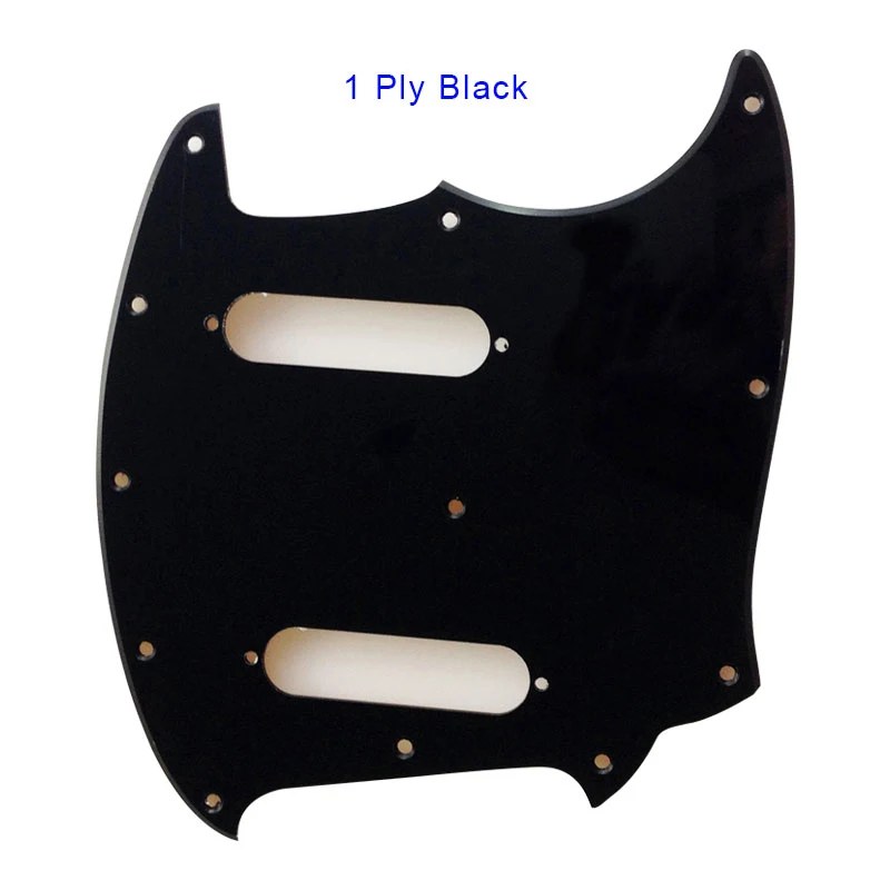 Pleroo Custom Guitar Pickgaurd Scratch Plate - For US Mustang Guitar Pickguard No Control Hole Scratch Plate Multi Color Choice