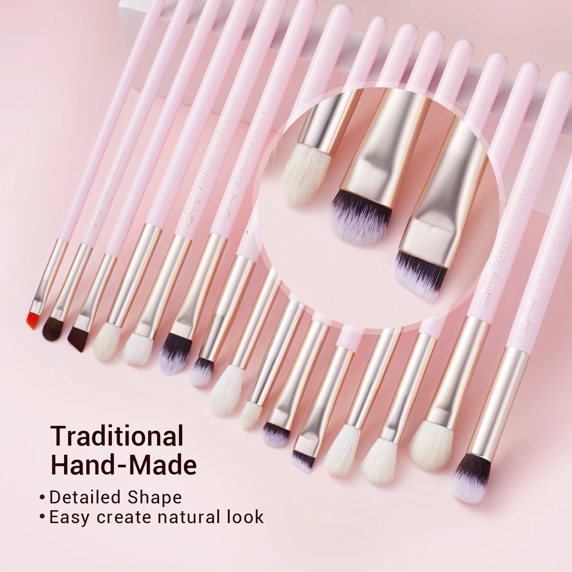 Jessup 15pcs Makeup Brushes Set Professional Eye Makeup Brush Kits Eyeshadow Eyeliner Eyebrow Blending Concealer Brochas T294