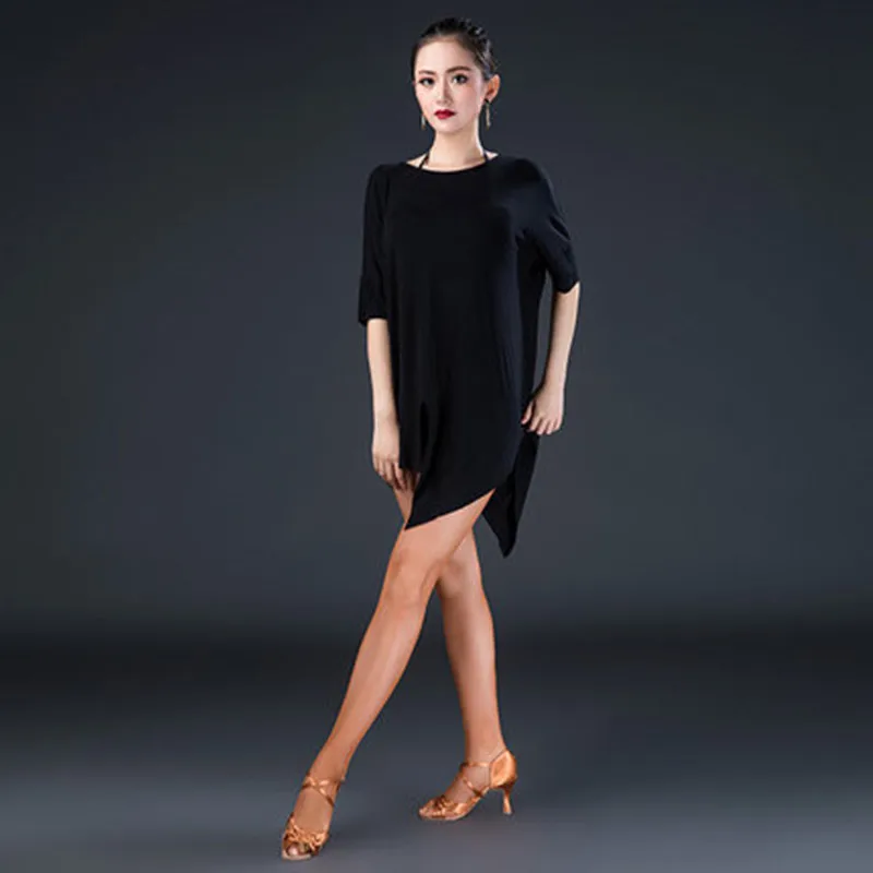 Women Latin Dance Tops Female Adult New Practice Clothes Training Dance Clothing Ballroom Cha Cha Salsa Dancing Shirt in stock