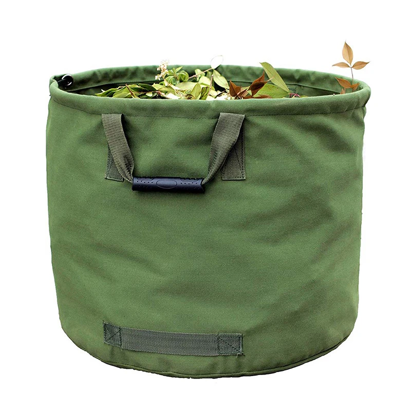 Leafy Bag Garden Trash Bag Canvas Practical Solid Color New Arrivals Multifunctional Green Leaf Bag Garden Leaf Garbage Storage