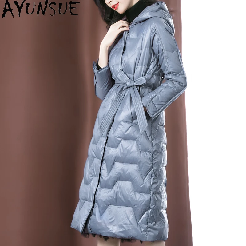 AYUNSUE Women's Winter Down Jackets 2020 Korean Style Coats Woman 90% White Duck Down Jacket Female Long Parkas Ropa Mujer