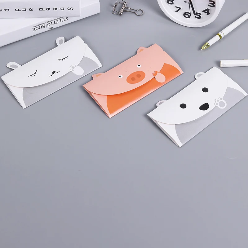 Cute Paper Letter Envelope Cartoon Animal Panda Notebook Diary Kid Student School Birthday Party Invitation Card Stationery Gift