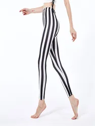 INDJXND – Leggings à imprimé de fleurs, pantalon à carreaux, pied-de-poule, à rayures, mode, collants, Push-Up, longueur cheville