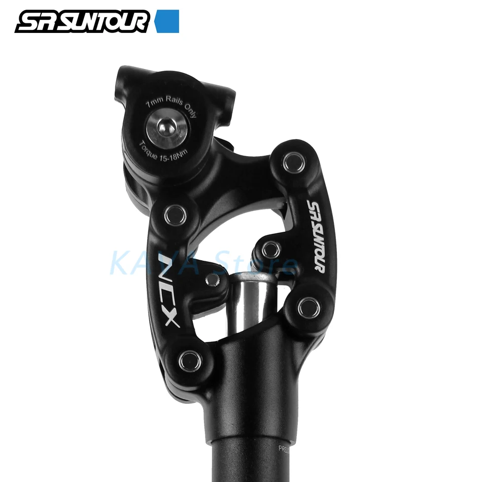 SR Suntour NCX Bicycle Damping Suspension Seat Post Mountain Bike Seatpost 27.2/28.6/30.0/30.4/30.9/31.6/33.9*350mm Seat Tube