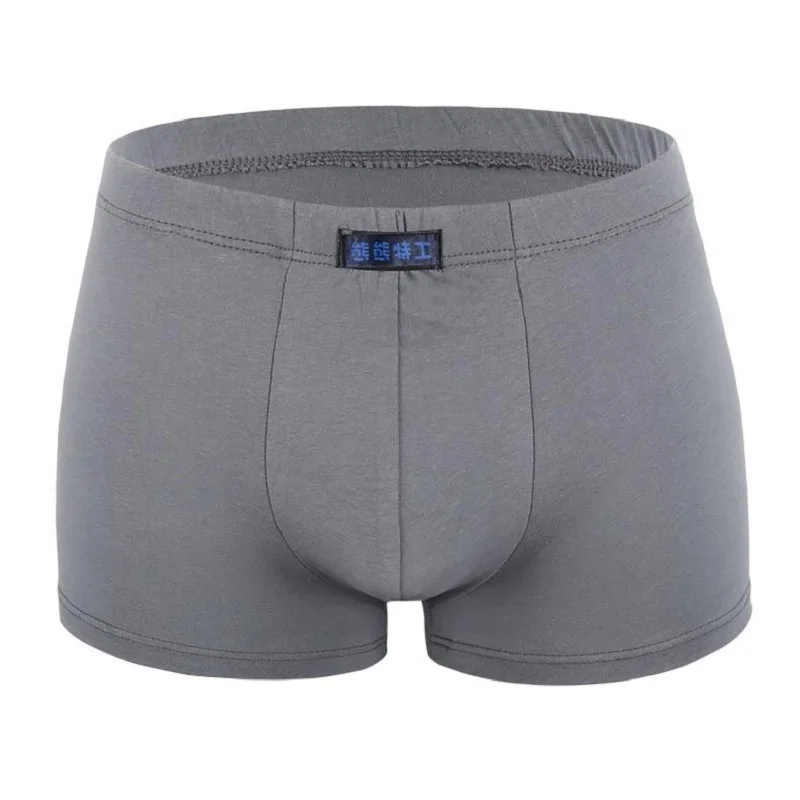 5 pçs/lote 6xl 110kg 100% algodão boxer roupa interior dos homens quatro shorts underwear masculino boxers shorts respirável pura cor aleatória