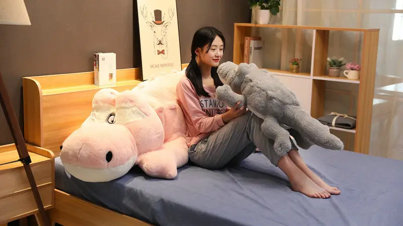 Peluche Alligator Crocodile 40 Cm – Oreiller Doux Et Câlin, Déco Chambre, Dortoir, Voiture, Pour Enfant