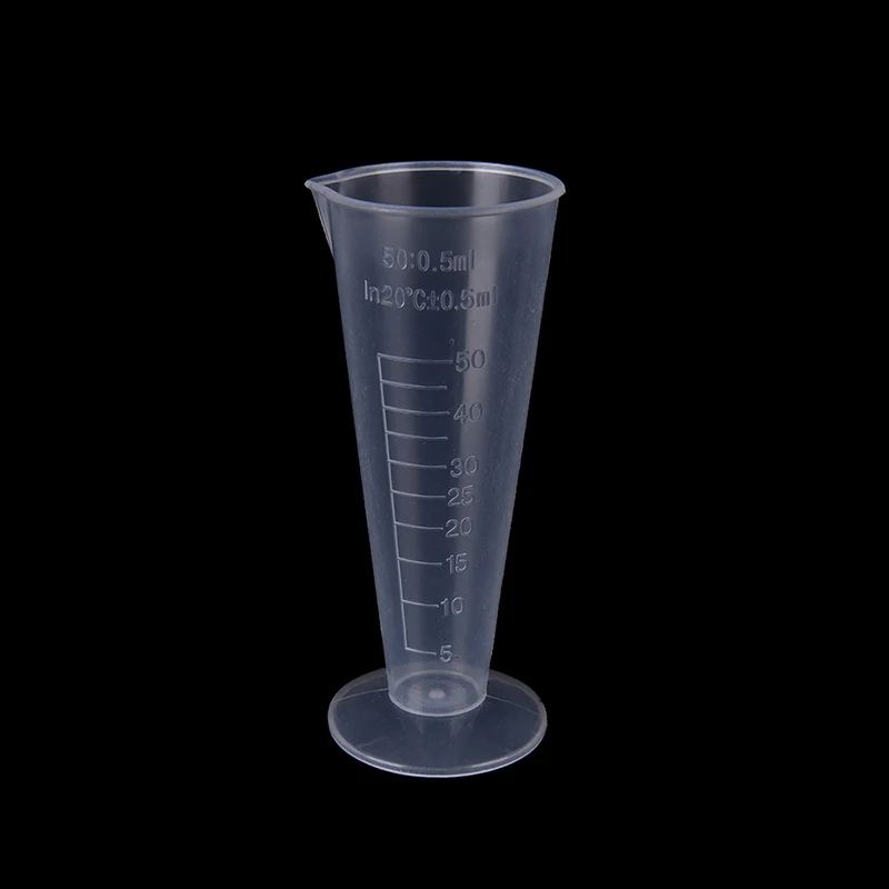 1 Pcs 100ml Transparent Cup Scale Plastic Measuring Cup Measuring Tools Triangular Measuring Cup With Scale Tapered