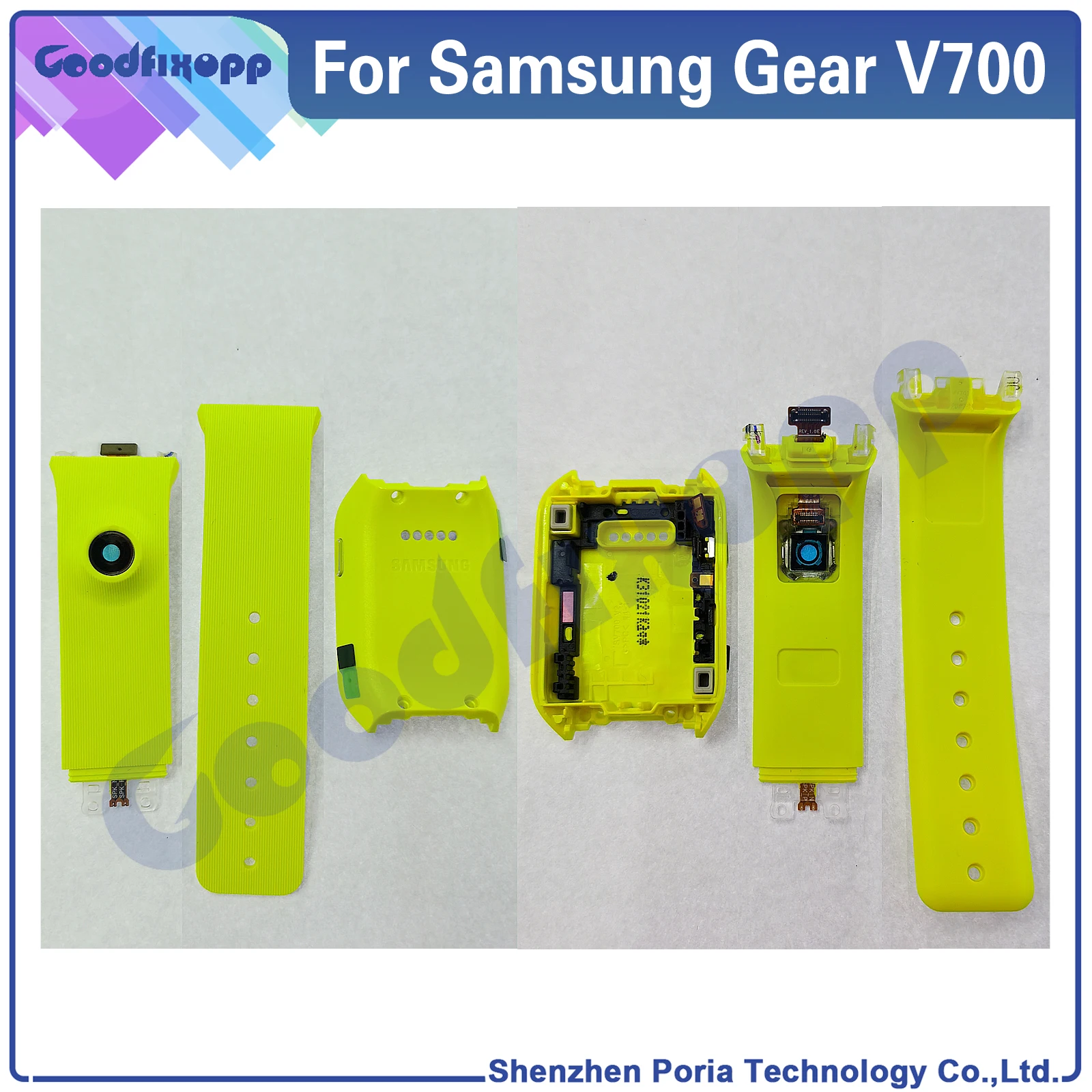 

Watch Back Cover Case Watchband For Samsung Gear V700 SM-V700 Watch Replacement Parts Rear Housing Case Watch Strap Bracelet