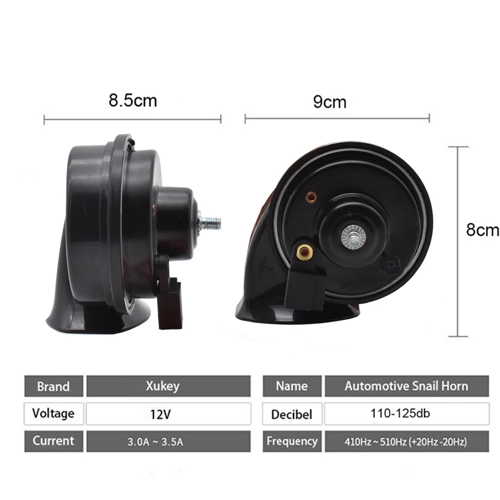 12V 125db 410/510Hz Dual Tone Snail Horn For Toyota RAV4 XA30 2005 2006 2007 2008 2009 2010 2011 2012 2013 2014 2015 2016