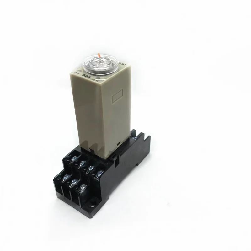 1Set H3Y-4 0-1S 5S 10S 30S 60S 3M 5M 10M 30M Power OnTime Delay Relay Timer DPDT 14Pins DC12V DC24V AC110V AC220V with Base 5A