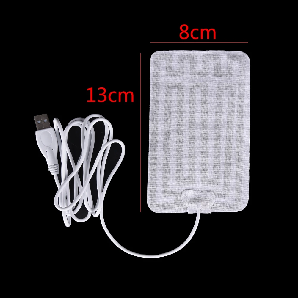 5V USB Heating Pads for DIY USB Heated Gloves Warm Mouse Pads for Heat your Foot Knees Carbon fiber Heated Health Care 8x13cm