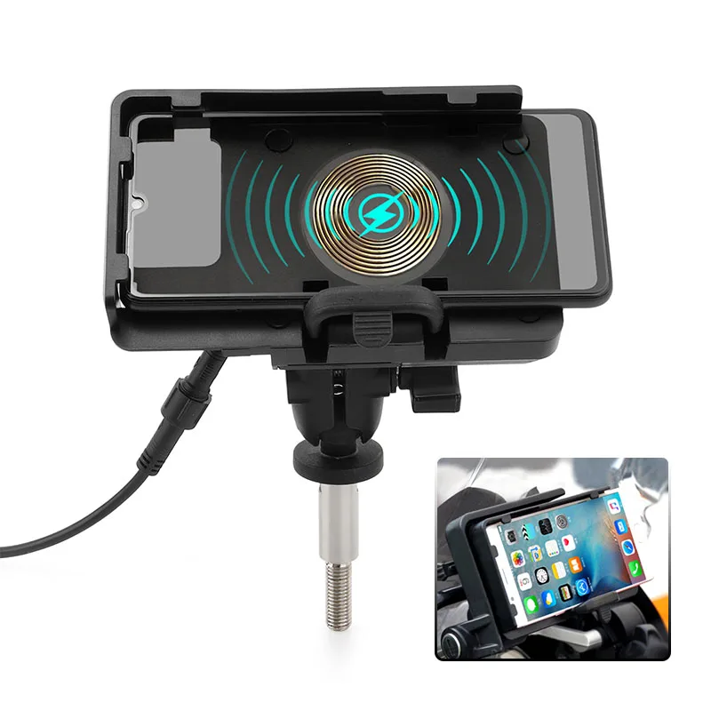 

Беспроводная зарядка для телефона R1200RT R1250RT, держатель для телефона, зарядное устройство USB для BMW K1600GT K1600GTL R1200 мотоцикла