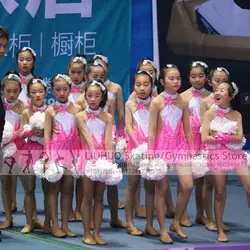 Cheerleader Competition Costume Figure Skating Dress Child Kids Clubs Elegant Aerobics Cheerleading Varsity Fancy Dress Uniform