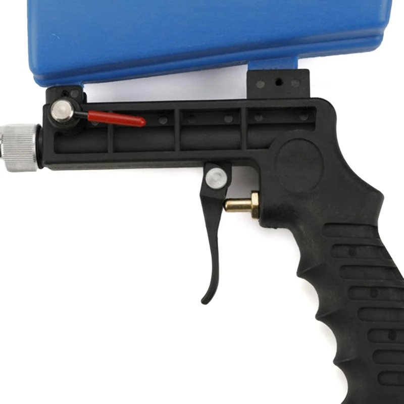 Pistola per sabbiatura pneumatica 90PSI piccola palmare per la pulizia della ruggine sporco e vernice aria sabbia Blaster pistola abrasiva trasporto di goccia
