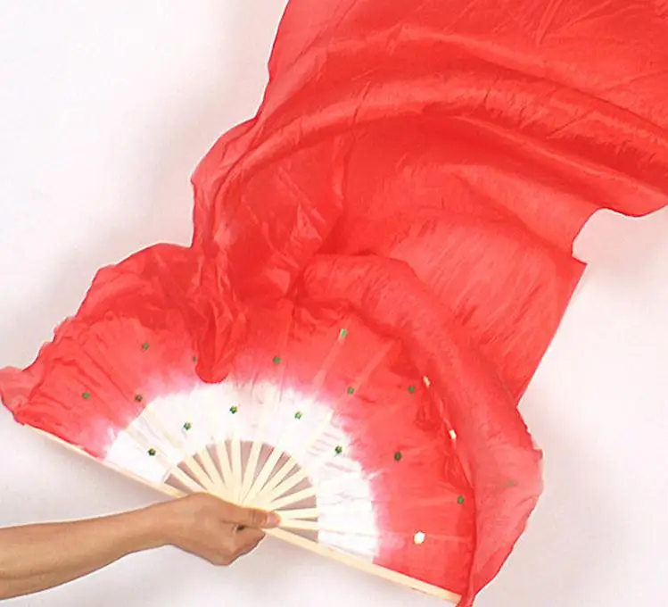 Hot Sell! Free Shipping 120pcs/lot Belly Dance Fan Silk Veils with 5colors Available Wholesale