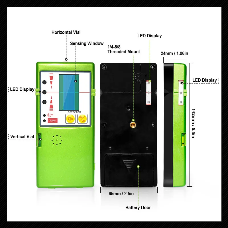 ZOKOUN Green Laser level / Line laser/ construction level / Infrared Level / cross line laser level receiver OR detector