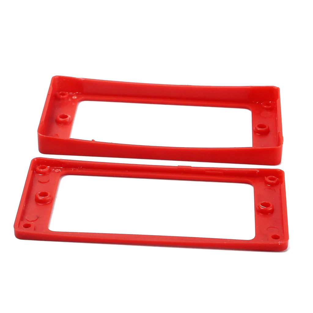 Red Plastic Pickup Mounting  For   Guitar W/ Screw Set Of 2