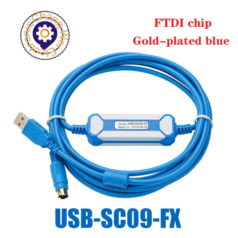 USB-SC09-FX Cô Lập Lập Trình Thích Hợp Cho Mitsubishi FX Tất Cả Loạt FX2n FX3U FX1N PLC Bị Cô Lập Adapter
