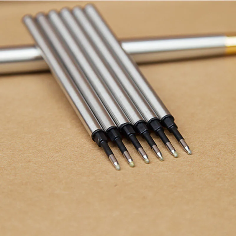 1pcs Semplice E Pratico Universale In Metallo Refill 0.5 millimetri Inchiostro Nero Penna A Sfera Ricariche
