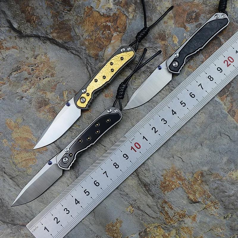 

Kevin John mini 21 Sebenza bearing Folding Knifes M390 Blade Titanium Handle Outdoor Survival Pocket Fruit Knives EDC Tools