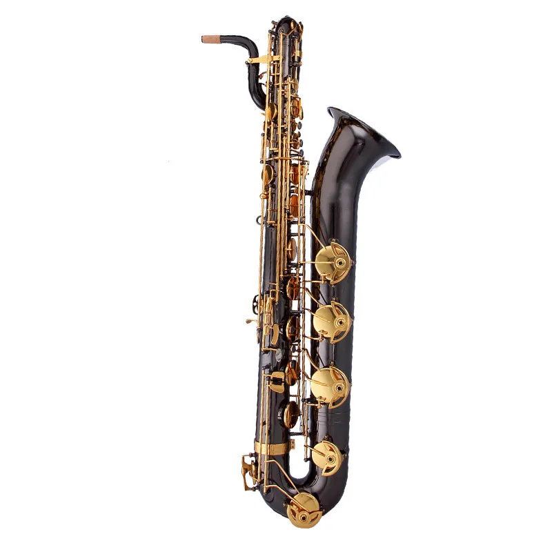 

JM High Quality Baritone E Flat Saxophone New Arrival Brass Black Nickel Plated Sax Musical Instruments with Mouthpiece Case