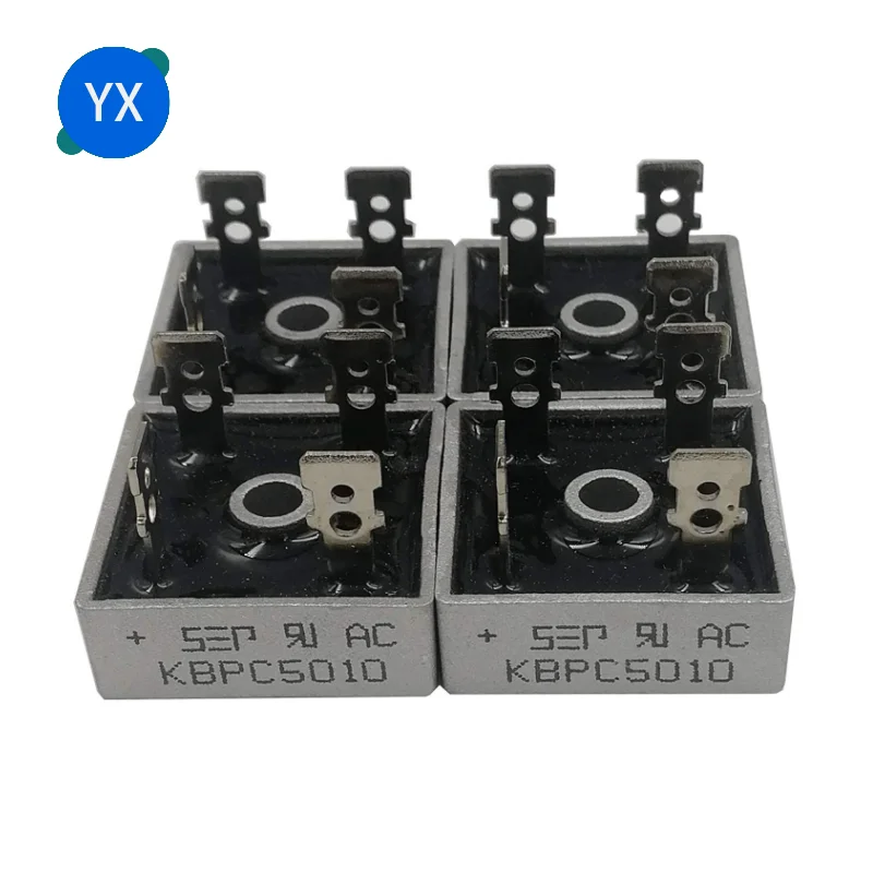 KBPC5010 50A 1000V DIP Diode Bridge Rectifier Single-phase Rectifier Bridge Accessories for CNC Machinery