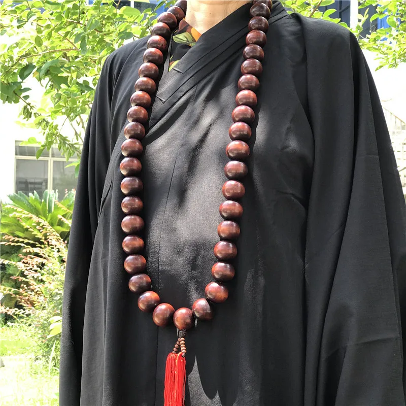 Big Prayer Beads Necklace to match Shaolin Kung fu Uniform Monk Meditation Suit Tai chi Martial arts Clothes