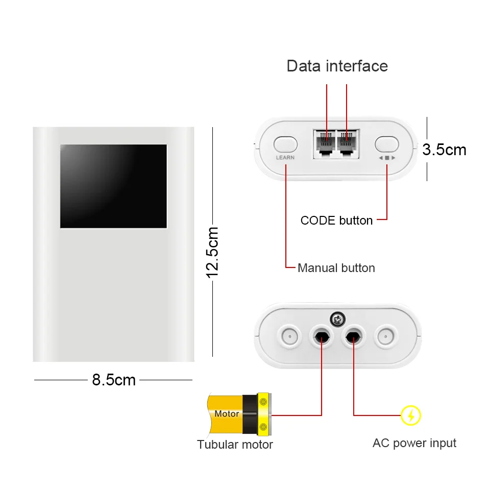

RF Switch Smart Controller 433Mhz Universal Remote Control AC Trigger Projector Accessories Compatible A-OK Motor Home Assistant