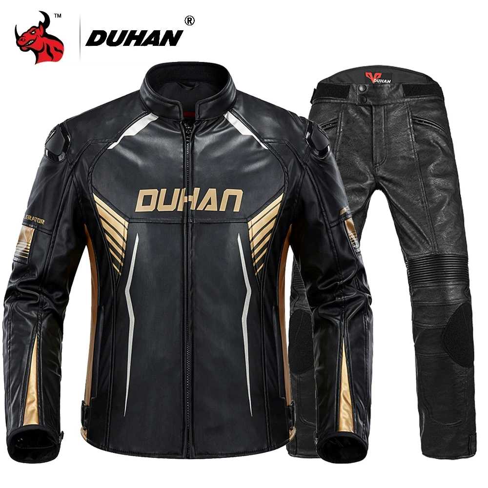 DUHAN-Jaqueta de Couro de Motocicleta, Impermeável, Motocross, Moto Racing, Equitação, Novo