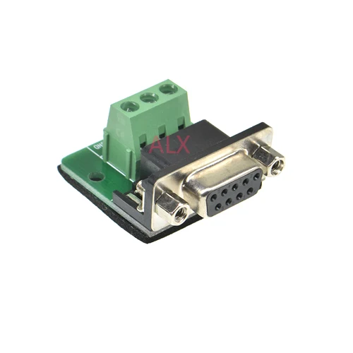 1PCS DB9 9PIN male female serial port connector to terminal adapter D-SUB COM RS232 TO RS485 converter BOARD terminal block