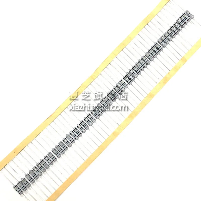 50pcs 1W Wire-wound Fusível Resistência Precisão 5% 10 20 22 33 39 47 51 56 68 100 Ohm Wire Wound Resistor 10R 20R 22R 33R 39R 47R