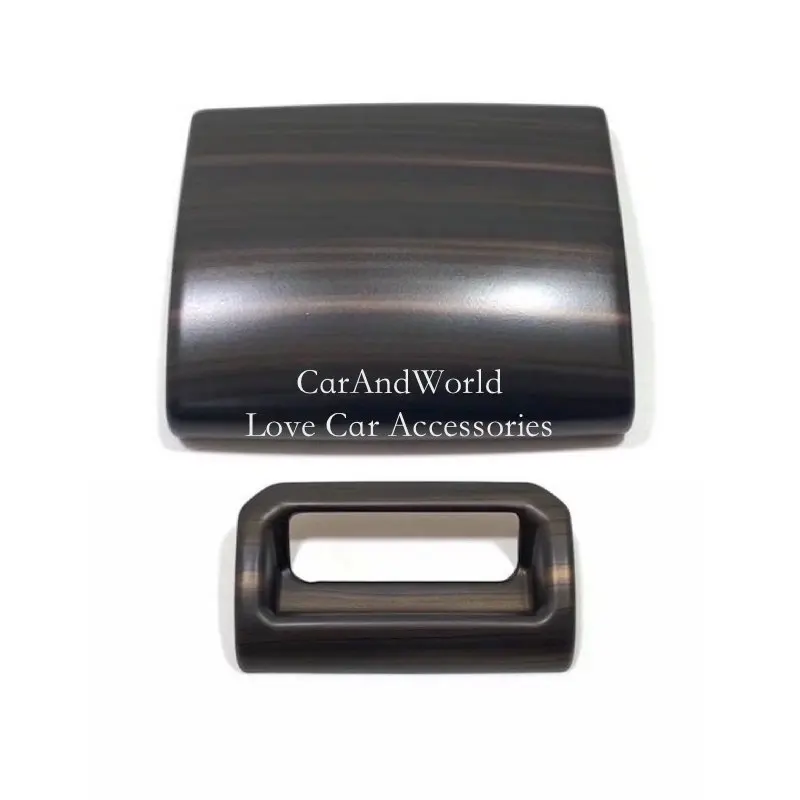 

For Toyota Highlander Kluger 2022-2025 Interior Central Armrest Storage Handle Frame Panel Cover Trims Carbon Car Accessories