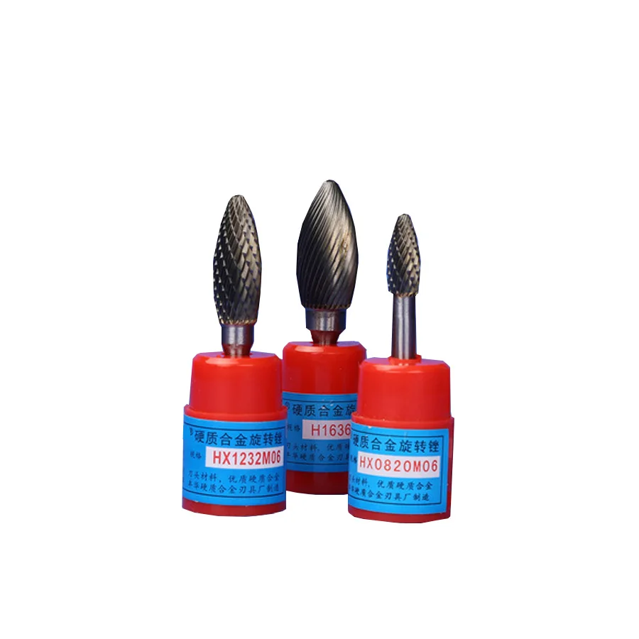 H0820M06 HX1232M06 Cemented Carbide Rotary File Tungsten Steel Metal Milling Cutter Engraving Professional Grinding Head Tools