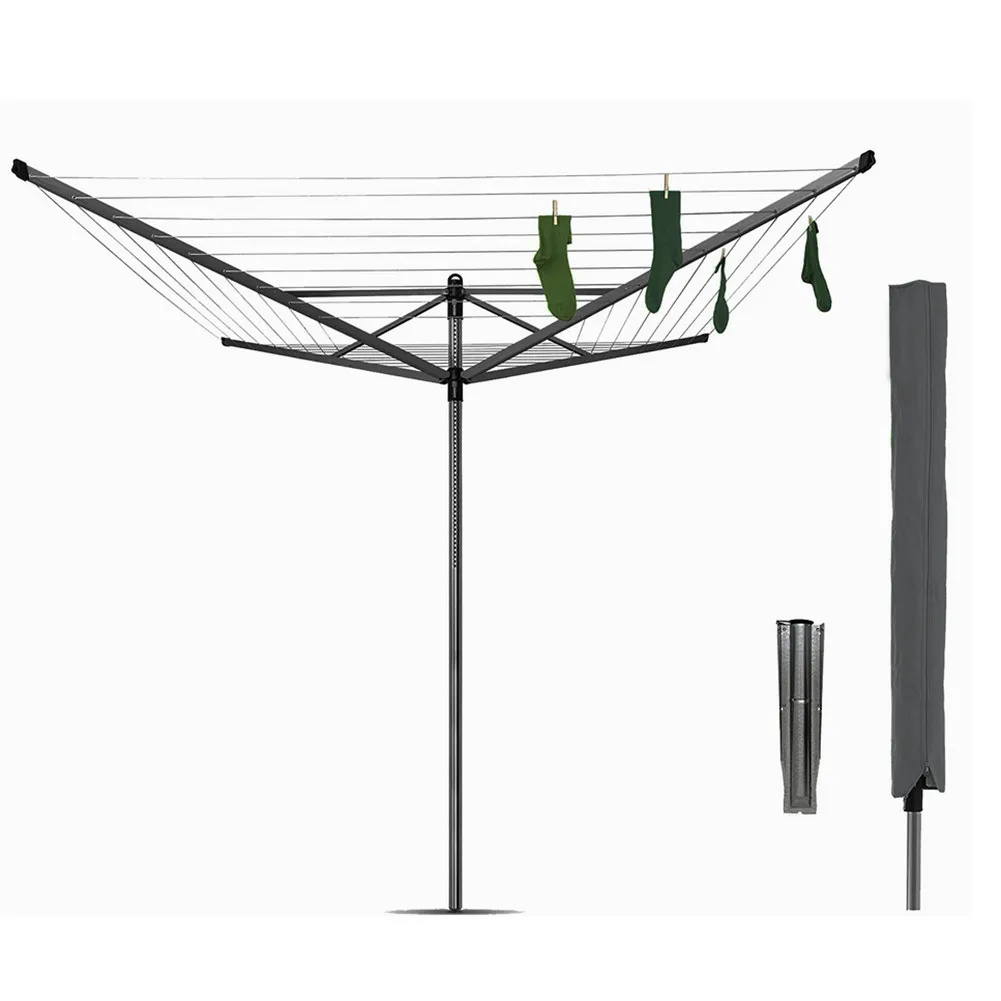 Outdoor Umbrella Drying Rack Protective Cover Water Clothes Dryer 210D Oxford Cloth Coated With Pu Coating For Garden Courtyard