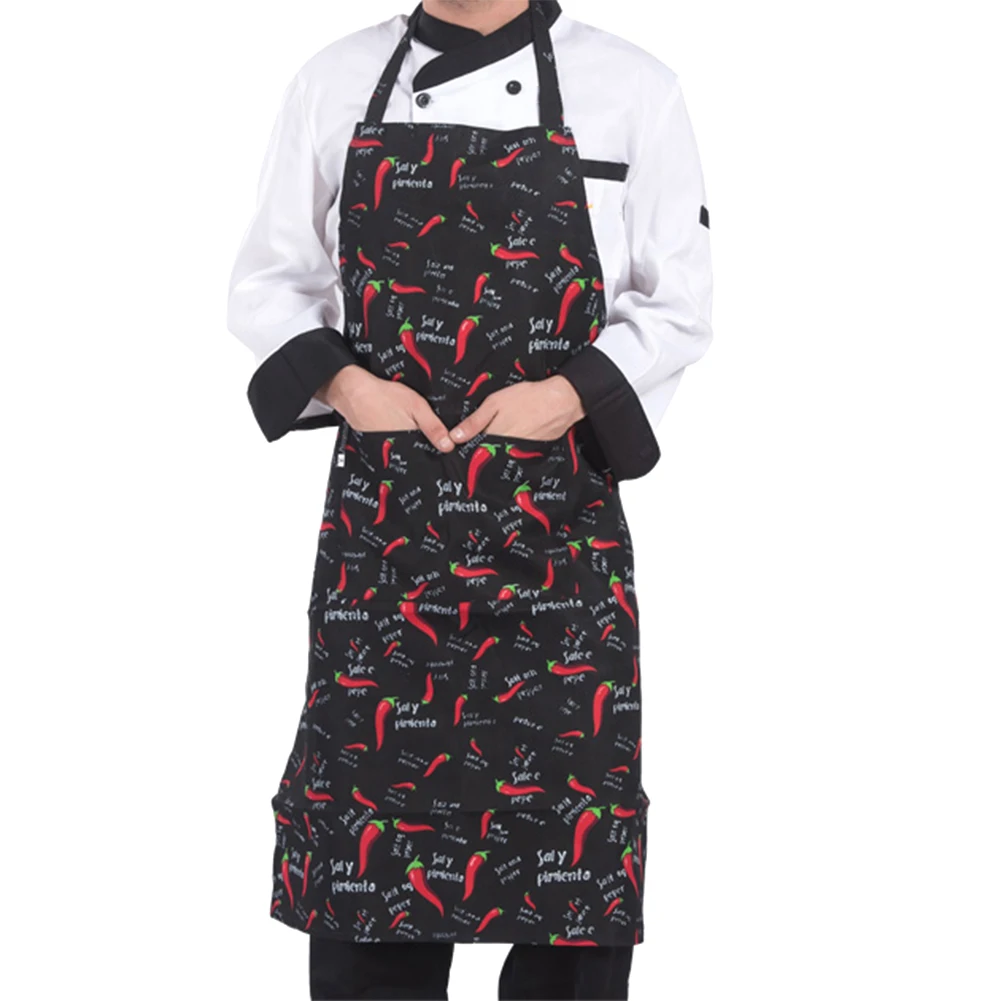 

Unisex Apron Adjustable Half-length Adult Apron Hotel Chef Waiter Apron Kitchen Cook Apron With 2 Pockets фартук для кухни