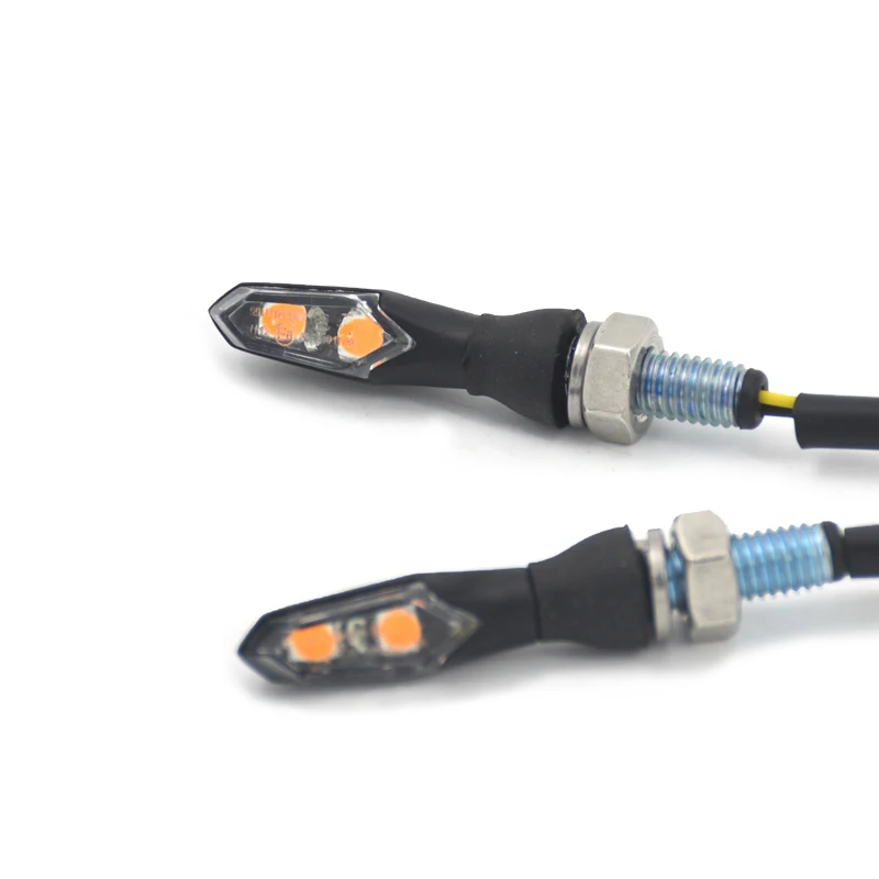 CE E-Stamp Mark 12V Mini Motorcycle General LED Turn Signal Lamp Motorbike Indicators Lights