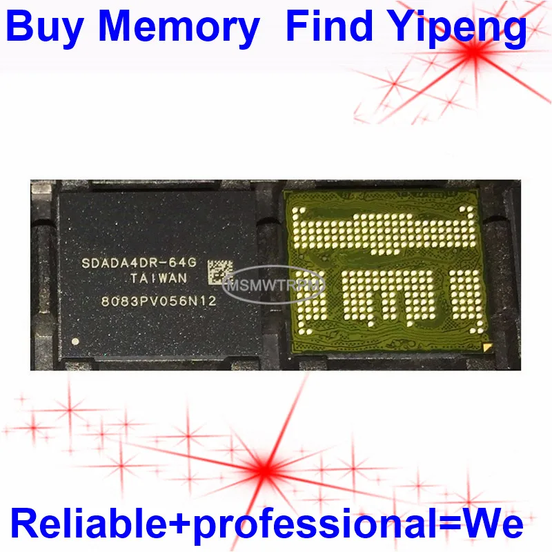 

SDADA4DR-64G 254FBGA EMCP 64+48 64GB RPMB clean empty data Memory Flash SDADA4DR