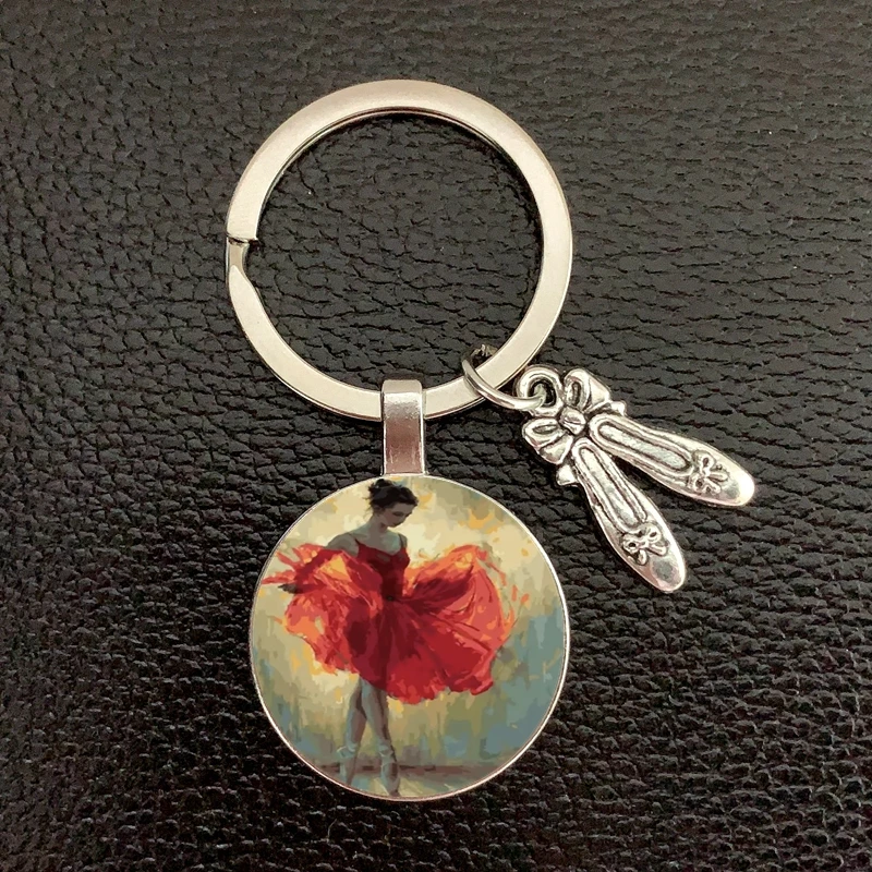 Argentine Social Dance Keychain Tango, Waltz, Ballet Dancer Figure Silhouette Keychain Male Female Jewelry
