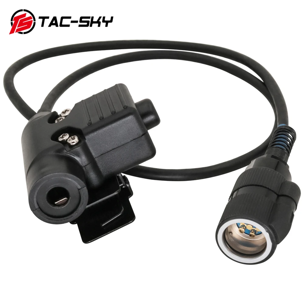 TAC-SKY Tactical Airsoft AN/PRC 148 152 Adapter PTT 6-pin U94 PTT Compatible TAC-SKY/Z-TAC Civilian Version Tactical Headset