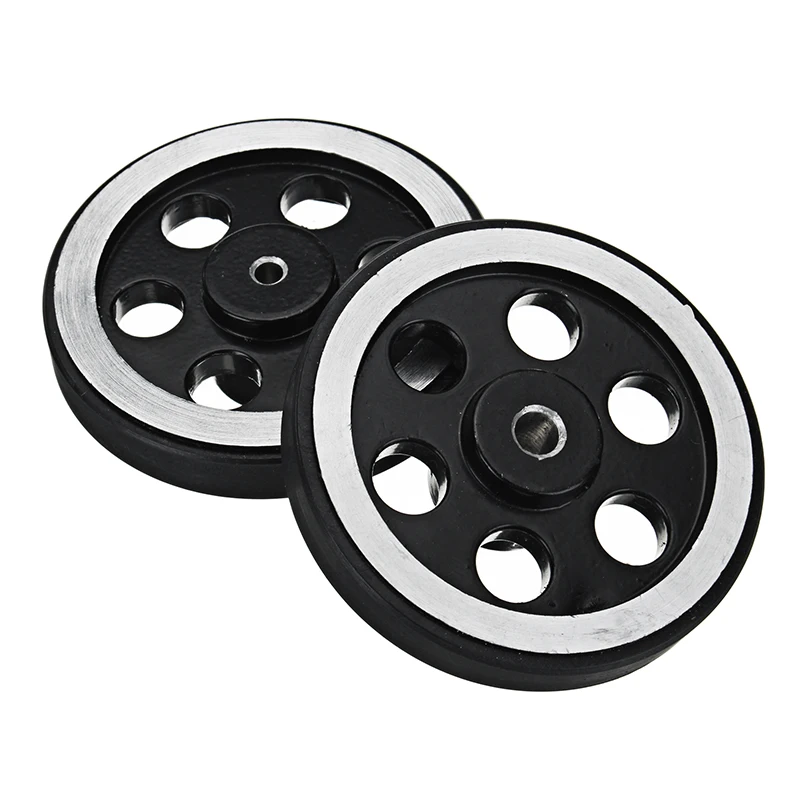 65mm 95mm Hole Diameter Metal Wheels for Smart Robot Chassis Car