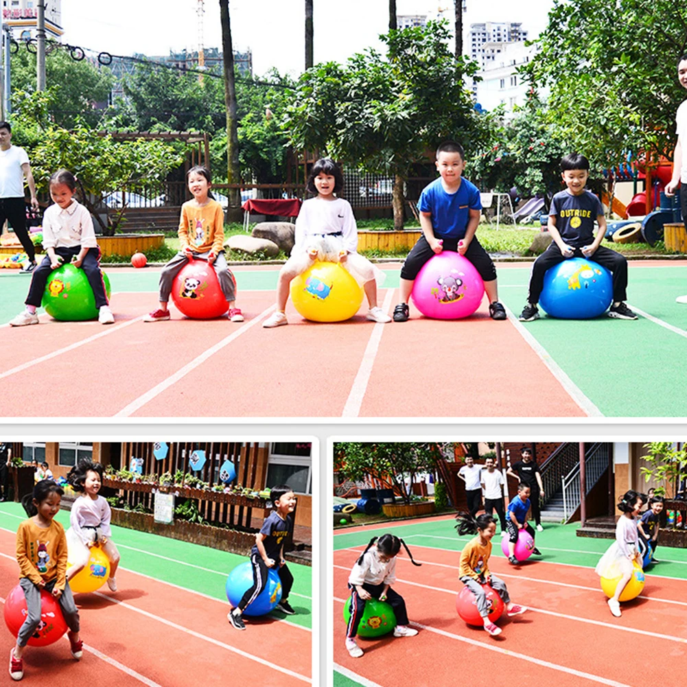 Bola Hopper com alça para crianças, bolas de salto saltitantes, brinquedos infláveis, brinquedos esportivos saltitantes, presente para meninos e