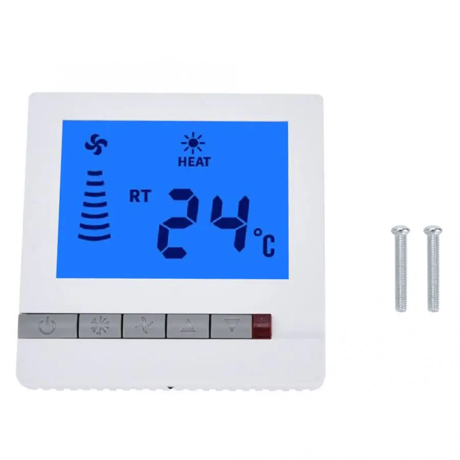 Heißer Verkauf Fan Temperatur Controller LCD Thermostat Fan Spule Controller Zimmer Digitaler Thermostat Boden Temperatur Control Tester