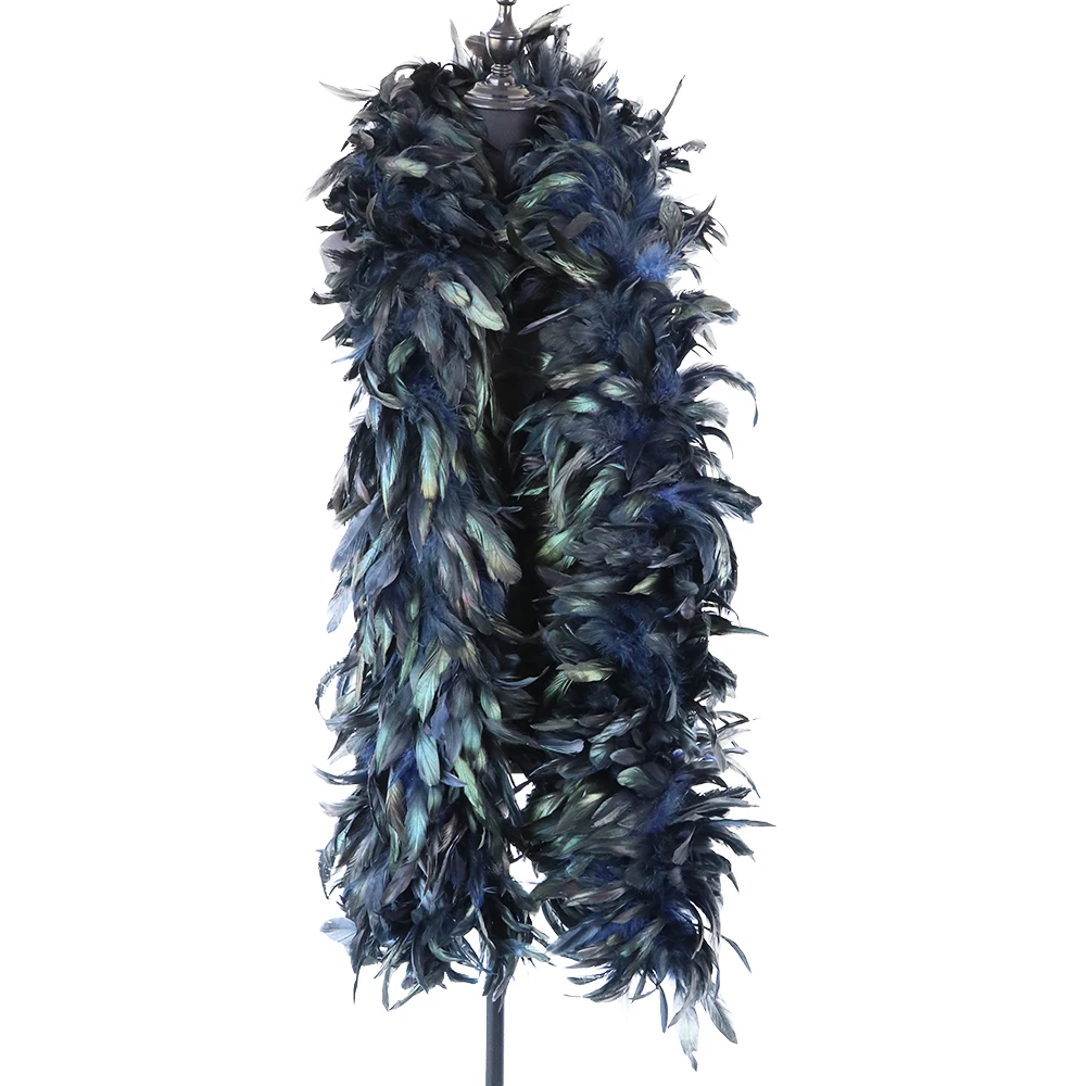 2Meters 200g Rooster feather boa Width 20cm Wedding Party Clothing Shawl Cosplay Decorations feathers for Crafts Wholesale