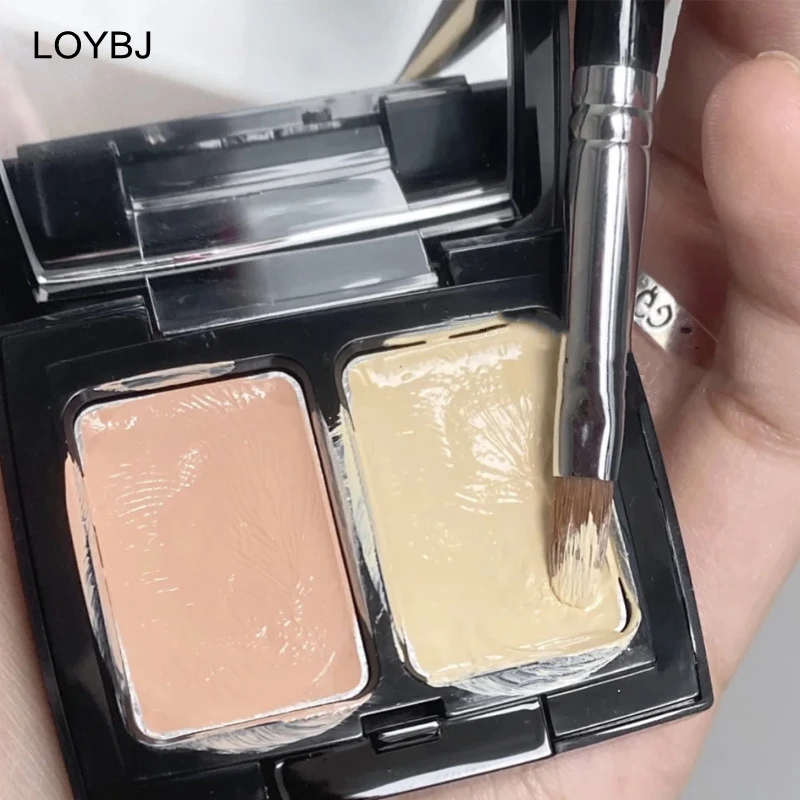 LOYBJ nowe pędzle do makijażu korektor T301 dwustronna miękka gąbka wełna fibre Powder Concealer kosmetyki mieszanie grzywny pędzle