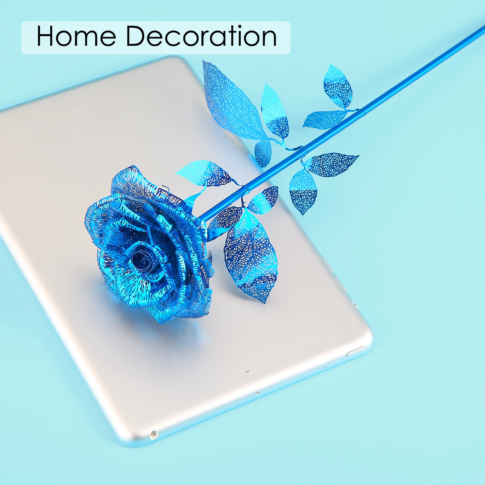 Piececool 3D โลหะจิ๊กซอว์ DIY รุ่นชุดสำหรับแฟนภรรยาโรแมนติก Red Rose หัตถกรรมวันเกิดของขวัญ