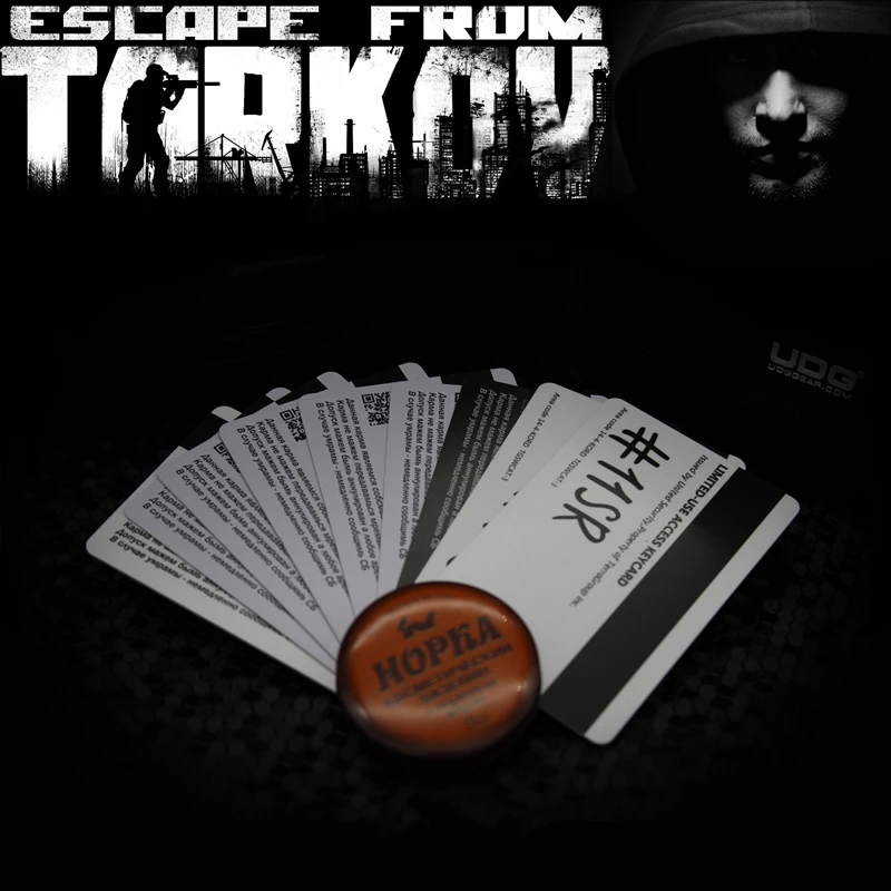 Escape from Takov TerraGroup Surrounding Labs Game Collection Key Card Props Model Bus Access Control Pendant Collect Stickers
