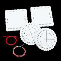 1pcs Round Square Bracelet Knitting Kumihimo Disk Tray EVA Printed Braided Rope Knot Knitting Tool Weaving Jewelry Making Board