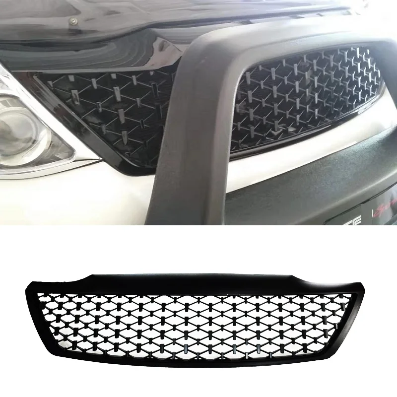 

DOOD OEM DESIGN MODIFIED FRONT RACING GRILLS FRONT MESH MASK TRIMS COVER GRILLE FIT FOR FORTUNER 2012 2013 2014 FRONT BUMPER