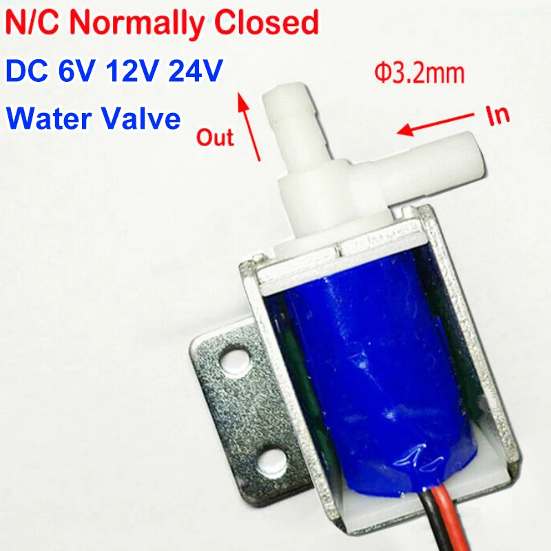 

1pcs DC 6V 12V 24V Water Valve N/C Normally Closed Micro Solenoid Valve Mini Electric Water Liquid Air Gas Valve Discouraged